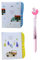 QLEUIFT 2 pcs Journal Intime avec Cadenas pour Filles et Femmes, Carnet Secret, 200 Pages, Journal de Mot de Passe numérique, Livré avec 1 Stylo Aquarelle