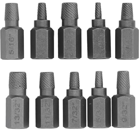 Mavaol 10-teiliges Ausdreher-Set für beschädigte Schrauben – Werkzeug zum Entfernen von Sechskantschrauben und Stehbolzen für Reparatur und Wartung