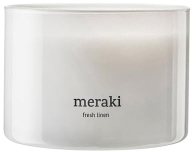Meraki - Duftkerze, Ø 10 cm, Fresh linen