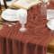Artoid Mode Boho Käsetuch Gaze Terracotta Hochzeit Tischläufer 80x300 cm, Waschbar Tisch Dekoration Party Geburtstag Valentinstag Babyparty Dekor