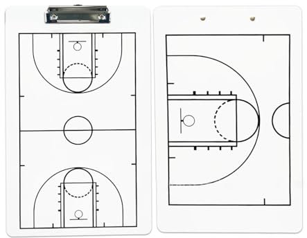 Basketball-Whiteboard-Markierungstafel für Trainer, Fußball, trocken abwischbar, mit Whiteboard-Marker für Trainer