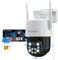 Bextgoo 2K No WiFi Security Camera, 4G LTE Cellular Security Camera Outdoor with SIM Card, 360° PTZ CCTV Camera with Auto Tracking, Smart Detection Alerts, 24/7 Recording, Color Night Vision, IP66