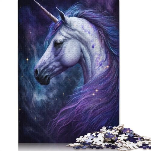 Jigsaw Puzzles for Adults Galaxy Unicorn Jigsaw 1000 Pieces for Adults Cardboard Jigsaw Puzzles Suitable for Children 12 Years And Up Great Gift for Adults (Size 38x26cm)