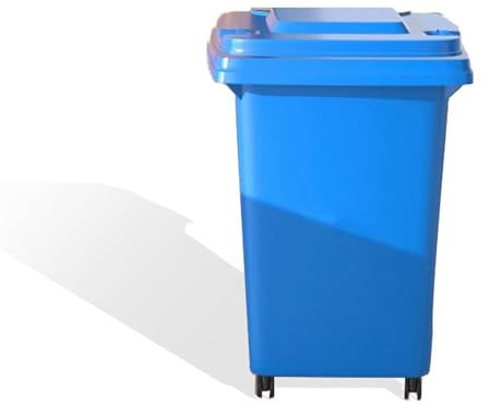 SAYEYBU 120L Green Outdoor Household Rubbish, Wheelie Bin Complete, Portable Commercial Bin, Outdoor Rubbish Bin with Lid, for Backyard Garage Outdoor Use,Blue,30L