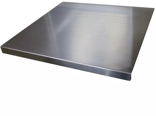 SPIANATOIA, TAGLIERE IN ACCIAIO INOX SPESSORE 1 mm CON PIEGA DA CM 2,5 - MASSIMA IGIENE - MADE IN ITALY VARIE MISURE (SPIANATOIA TAGLIERE INOX CM 99X59)
