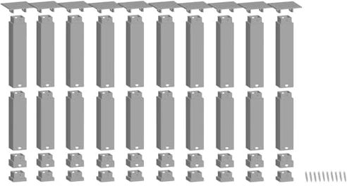 NOCH Easy Track Pfeiler-Set Oben, mit 10 Pfeiler für Modellbahn, perfekt für hohe Bahntrassen in Spurweiten H0, TT, N