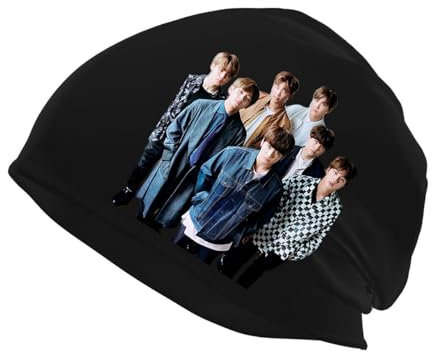 Dongbiise rkmywrc jatfbkgf wbqqskq Beanie-Mütze für Männer und Frauen weiche Strickmützen umgeschlagene Beanies Strickmütze UJHB-0590