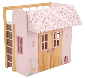 ARIAS Ari21589 Kinderbett aus Holz, mit 3 Kleiderbügeln, Maße: 50 x 39 x 50 cm, Spielzeug für Kinder ab 3 Jahren