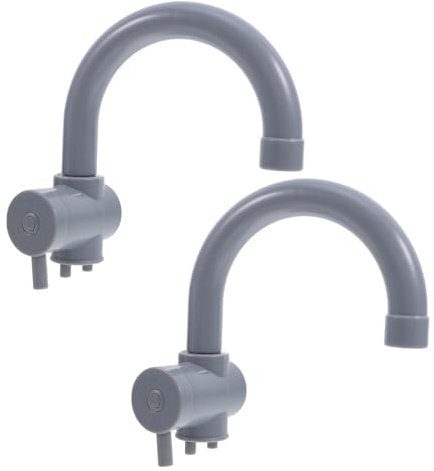 MOLUCKFU Robinet De Cuisine Jouet en Plastique 2 PièCes pour Enfants Accessoires Jeu De RôLe Simulation Cuisine ActivitéS IntéRieures ExtéRieures