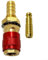 Ensemble de raccords rapides pour gaz et eau avec diamètre intérieur de 10 mm, laiton pour applications industrielles (rouge)