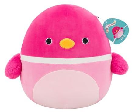 Squishmallows Original 12-Inch Della the Pink Mallard Duck | Collectable Cute Plush Toy, Cuddly Toys for Children, Soft Toys, Cute Teddies Suitable for Girls and Boys Ages 3