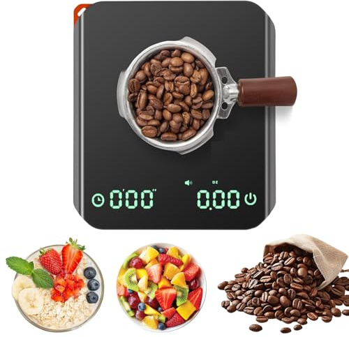 Carehabi Bascula Cocina 2kg/0,1 g Báscula de Cocina Digital Recargable Bascula Precision Mini Bilancia Digital para Cocinar y Hornear Espresso y Café