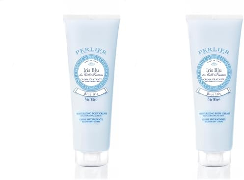 Perlier, Linea Ricette Naturalii - Trattamenti per il Corpo - Crema Idratante Corpo - Profumo di iris blu - Tubo da 250 mL (Confezione da 2)