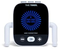 TIME TIMER Element - Minuteur Visuel Résistant à l'eau pour Enfants – Minuteur de Douche, Minuterie de Salle de Bain pour se Brosser Les Dents, Tâches Ménagères, Devoirs et Routines – Compte à Rebours