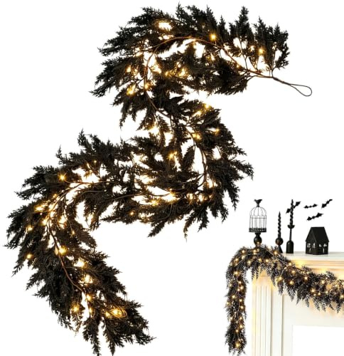 Guirlande de Porte Halloween Déco Cheminée Gothique Réaliste LED