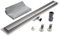 KOBERT GOODS Edelstahl-Rinne TG01-60cm mit Siphon und Haarsieb als Komplett-Set Boden und Dusch-Ablauf Befliesbar Unterschiedliche Muster und Variationen in den Größen 50-120cm erhältlich