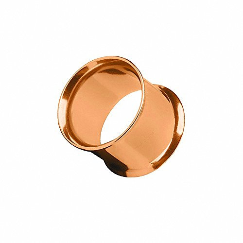 Piercingfaktor Flesh Tunnel Ear Plug Ohr Piercing Tribal Double Flared Plug aus Edelstahl 3mm Roségold