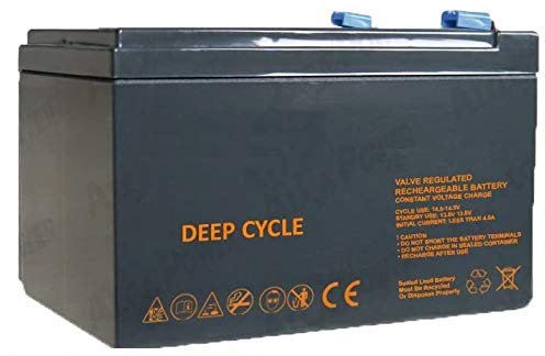 BATTERIA RICARICABILE USO CICLICO PIOMBO 12V Volt 14Ah PER BICI ELETTRICHE 6DZM- ORIGINALE