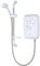 Triton Showers T80 Easi-Fit 9.5kW, Shower Electric, 9.5 kW, White, Electrical Showers, with Showerhead & Anti Twist Hose, Bathroom Showering Unit