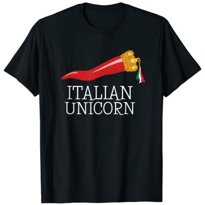 Funny Italian Lucky Charm Cornicello Italian Horn T-Shirt