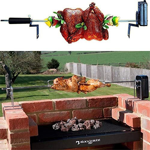 Asador grande para barbacoa al aire libre Kit de barbacoa automática Asador de asador automático Herramientas para barbacoa Accesorios para picnic de camping