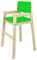 Kinderstuhl Hochstuhl Massivholz Buche Natur/Grün Treppenhochstuhl für Esstisch, Kinderhochstuhl für Kinder, stabil & pflegeleicht viele Farben möglich