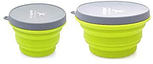 Recipiente de silicona plegable con tapa Recipiente de viaje plegable Contenedores de almacenamiento de alimentos expandibles