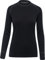 Thermowave Xtreme Merino Unterwäsche Damen - Thermounterwäsche Damen Shirt Langarm - Funktionsshirt Damen Optimaler Feuchtigkeitstransport 220 GSM Super Sanfte, Schwarz/Dunkelgrau Melange, XS