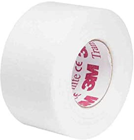 3M Transpore White, Perforiertes OP-Pflaster mit Rayon- und Polyesterrücken, zart, bidirektional aufreißbar, hypoallergen, atmungsaktiv, Größe 25 mm x 9,14 m, Packung mit 12 Rollen