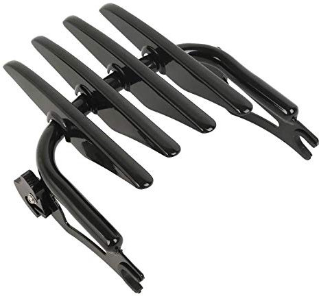 XMT-MOTOR Porte-Bagages Arrière Amovible pour Moto Compatible avec Harley Touring 2009-2020 (Noir)