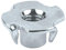 M8 T-Nüsse (Packung mit 50 Stück) Legierung Stahl Zink plattiert Claw Nut Four-Pronged Tee Four-Pin Woodworking Furniture DIN1624