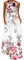 WINKEEY Femme Maxi Robe Longue Imprimé Papillon Robe d'Été Floral Grandes Tailles Boheme sans Manche avec Poches, Cerisier 4XL