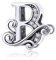 TIZU Buchstaben B Charms 925 Sterling Silber Damen&Mädchen Alphabet Charm Anhänger für Europäische Armbänder