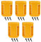 5 PCS Werkzeug Batteriehalter Halterung für Dewalt Batterieabdeckung Gürtelclip Batterie Dock Halter Aufhänger Halterung an Regal Wand Batterieclips passend für 18V-60V DCB200 DCB203