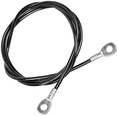 Sharplace Câble de Remplacement de Gymnastique Câble de poulie de Remise sous Forme Câble d'acier Biceps Triceps Formation pour câble Machine Système de poulie de, Pas de Boule Noire 2m