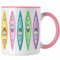 Trendation - Kajak Geschenk Tasse Mit Spruch Kajakfahrer Geschenkidee Kaffeetasse Kanu Padelboot Geschenke Kajakfahrer (Rosa)