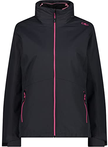 CMP - Woman Jacket Zip Hood Detachble Inn.Jacket, Woman, Antracite, 34