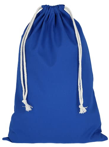 TEXXILLA Zuziehbeutel - Baumwolle | OEKO-TEX 100 zertifiziert | 40x50cm | Jutebeutel | Einkaufstasche | unbedruckt, Farbe:royalblau