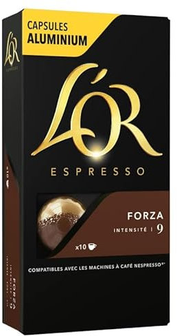 ESPRESSO FORZA CAPSULES 52G, L'OR, LOT DE 4