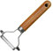 Fackelmann FSC Acacia Y-Peeler, Vegetable Peeler, 17x8x2cm, Brown & Silver