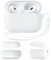 ORNARTO Kompatibel mit AirPods Pro 2 Hülle 2022, Schützende Flüssig Silikon Hülle für AirPods Pro 2 2022 Hybrid Skin Front LED Sichtbar Silikon Hülle Weiß