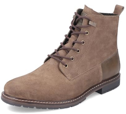 Rieker Maxie Mens Boots 8 Taupe Suede