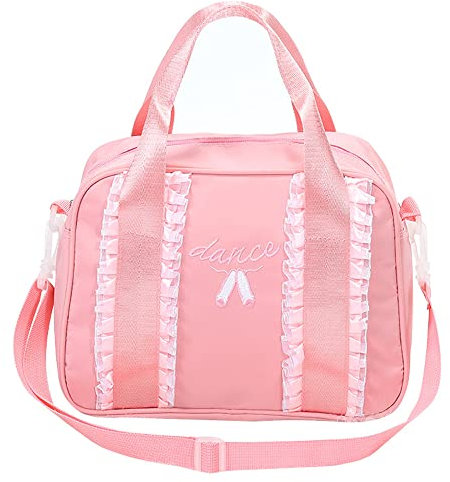 JUCHAO Ballett-Tanztasche – Rosa für Damen und Mädchen, Ballett, Sport, Tanztasche, Paket, Handtasche, rose