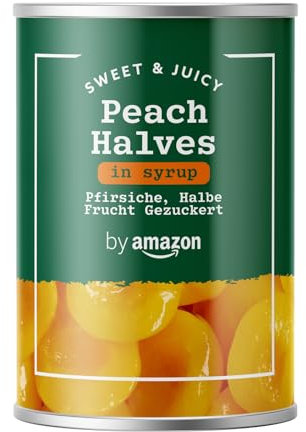 by Amazon Mitades De Melocoton En Almíbar, 411g