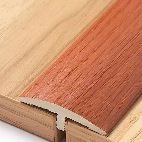 EMENAR 90cm Türleisten Übergangsprofil T-Profil Vinyl Bodenleiste Übergangsschiene Langlebiger Übergangsleiste Selbstklebend Für Holz/Laminat/Vinyl-Boden (Color : Mahogany)