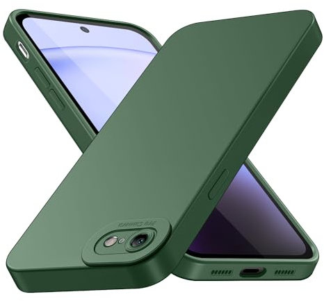 Tenphone Coque pour iPhone SE 2022 / SE 2020 et iPhone 8/7 (4,7), Housse Etui de Protection en Silicone Souple, Cover Antichoc avec Protege de Camera, Compatible avec IP SE 3/8/7 TPU (Vert)