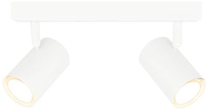 Ledvion - LED Deckenstrahler, Weiß 2-lights, Dimmbare, 5W, 2700K, Rechteckig, GU10 Fassung, IP20, Kippbar, inkl. GU10 Lampe