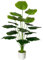AIVORIUY Plante Artificielle Intérieur Faux Plantes en Pot Plastique avec 18 Tropical Palmier Arbre Feuilles pour Extérieur Maison Bureau Jardin Décoration Moderne (75cm Vert Palmier)