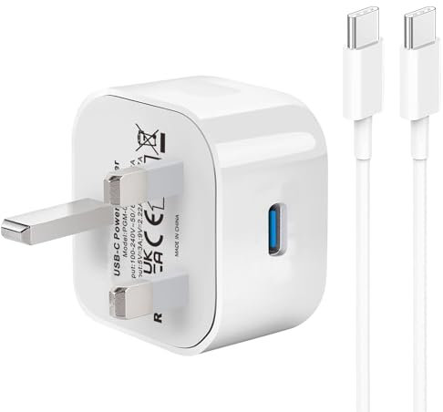 Google Pixel Charger for Google Pixel 9/9 Pro/9 Pro XL/9 Pro Fold/8 Pro/8/8A/7A/7/7 Pro/6A/6/6 Pro/5/5A/4 XL/iPhone 16 15 14/Samsung A16 A15 A55 A34,25W C Fast Charger Plug and Type C Charging Cable