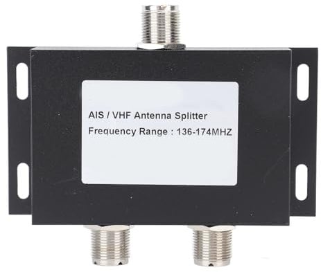2-Wege-Leistungsteiler für Antennen, Bereich von 136–174 MHz, 100 W VHF AIS Antennenteiler, Ideal für Marine-Schiffssysteme